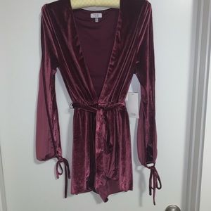 TOBI Velvet Romper